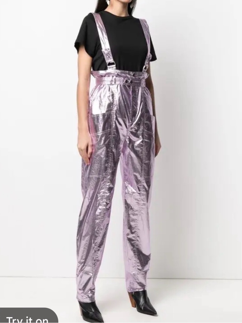 Isabel Marant Metallic Lilac Pants